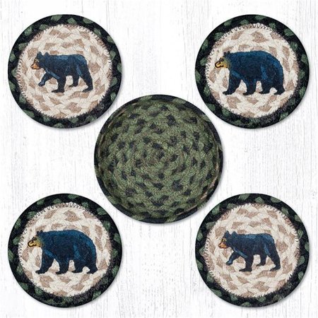 CAPITOL IMPORTING CO 5 in. Mama and Baby Bear Coaster Set 29-CB116MB